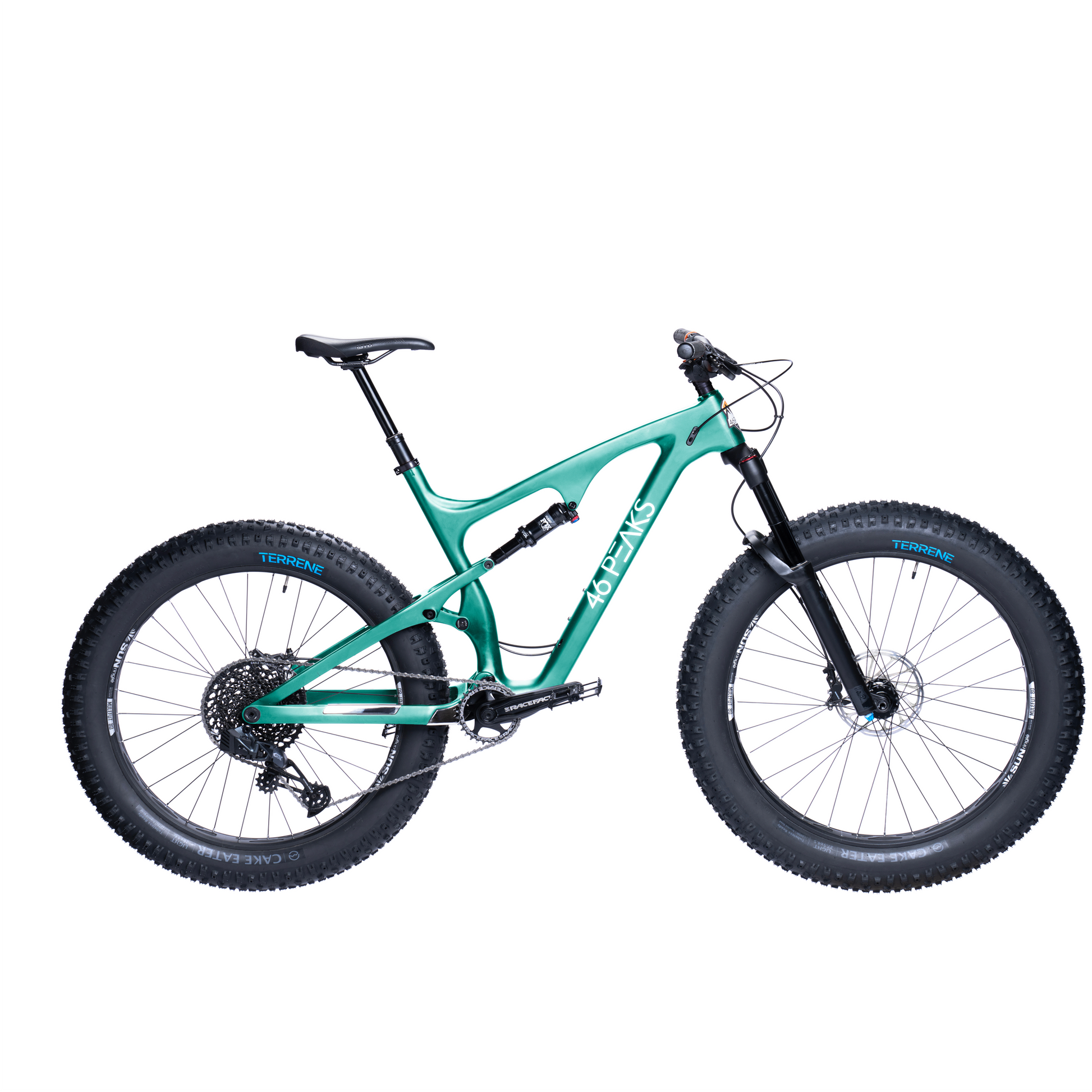 Dual suspension top fat bike